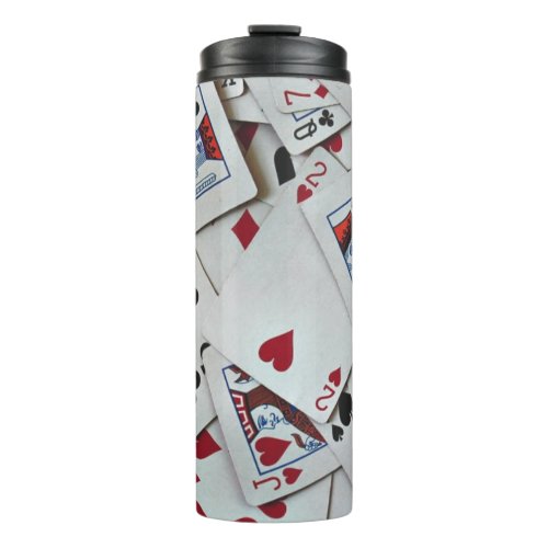 Playing Cards Poker Games Queen King Thermal Tumbler