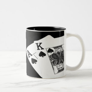 Playing Cards Poker I'm All In! Two-Tone Coffee Mug