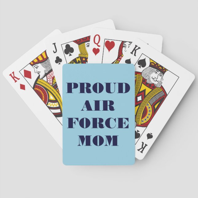 Playing Cards Proud Air Force Mom (Back)