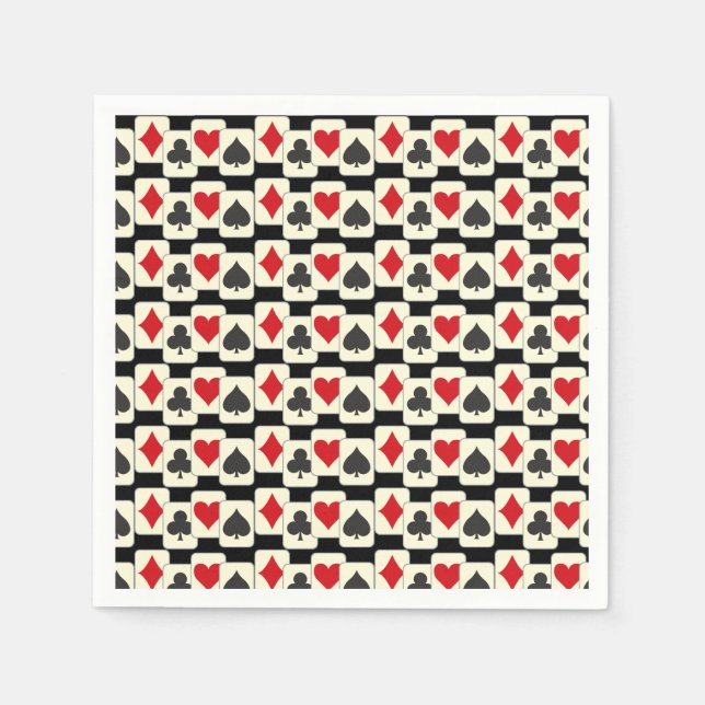 Playing Cards Quartet Napkins (Front)
