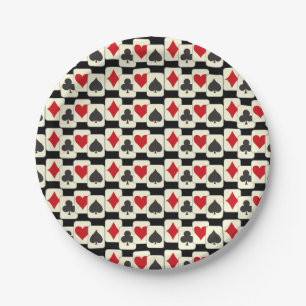 Playing Cards Quartet Paper Plates