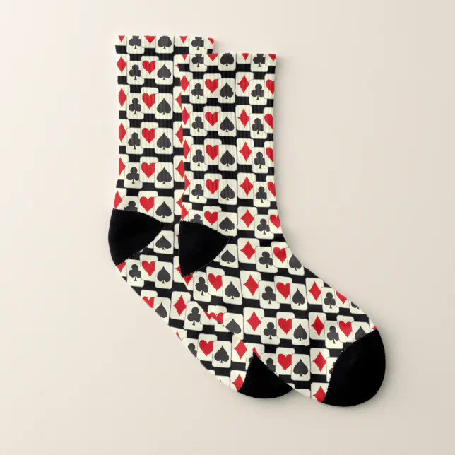 Playing Cards Quartet Socks | Zazzle