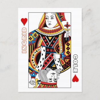 Playing Cards Queen   King Of Hearts Save The Date by BridalHeaven at Zazzle