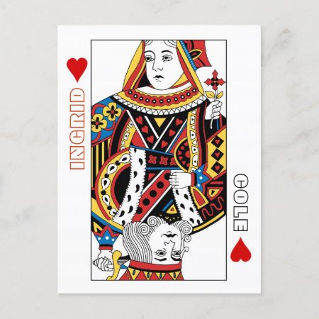 Playing Cards Queen   King Of Hearts Save The Date