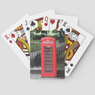 Playing cards, Red London Telephone Booth Poker Cards