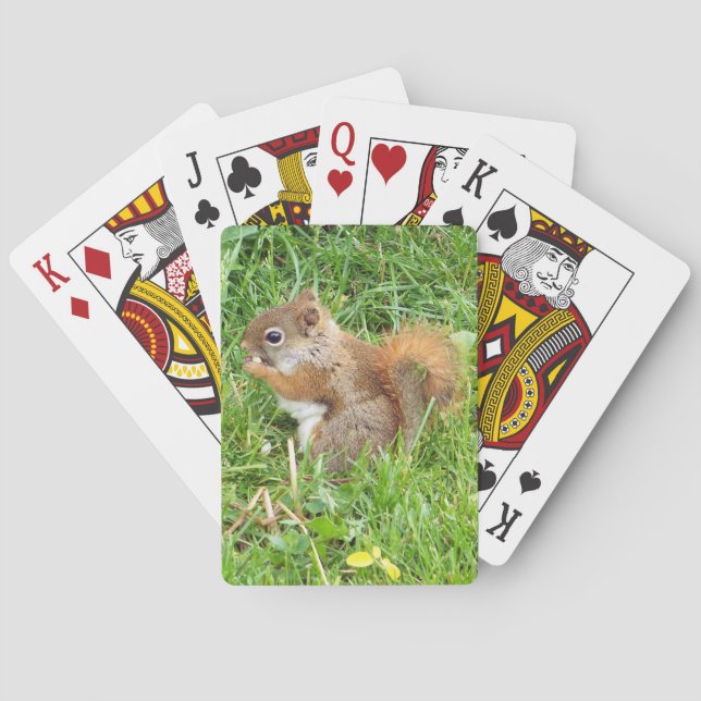 Playing Cards, Red Squirrel Theme Poker Cards (Back)