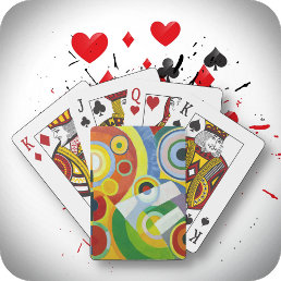 PLAYING CARDS - &quot;Rythme&quot; - Abstract Art Image