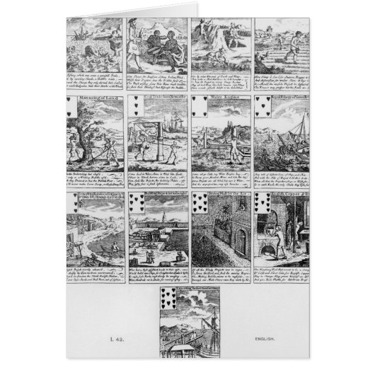Playing cards satirizing "bubble" ventures (Front)