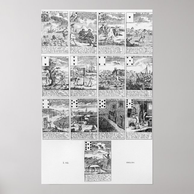 Playing cards satirizing "bubble" ventures poster (Front)