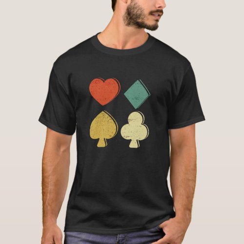 Playing Cards Spade Heart Diamond Club Casino Pun T_Shirt
