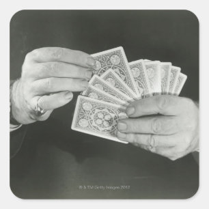 Playing Cards Square Sticker