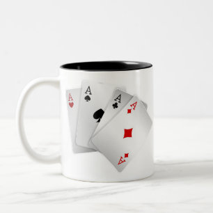 playing cards Suit heart Diamond Club Speed Two-Tone Coffee Mug