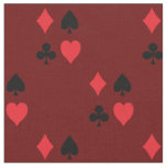 Playing Cards Suite Hearts Clubs Spades Diamonds Fabric