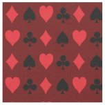 Playing Cards Suite Hearts Clubs Spades Diamonds Fabric