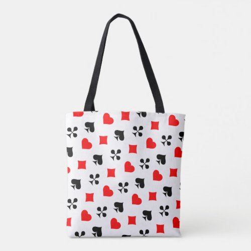 Playing Cards Suits Club Diamond Spade Heart Tote Bag