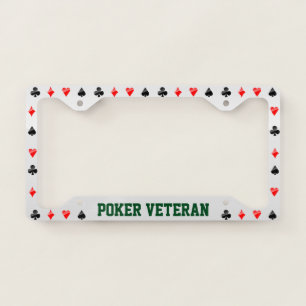 Playing Cards Suits License Plate Frame