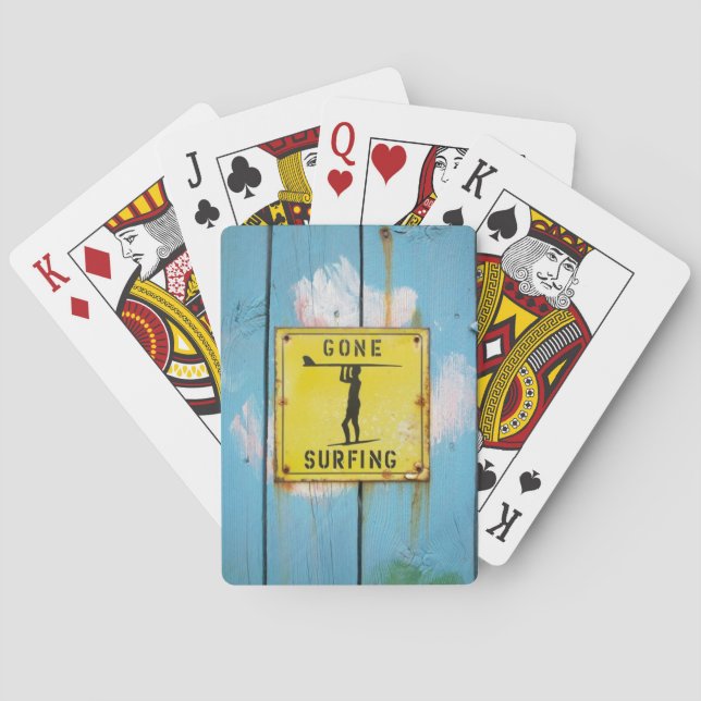Playing cards - surf theme (Back)
