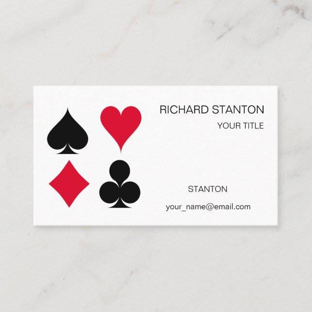 Playing cards symbols pattern (Front)