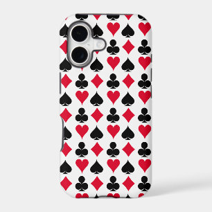Playing cards symbols pattern iPhone 17 case