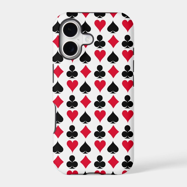Playing cards symbols pattern Case-Mate iPhone case (Back)