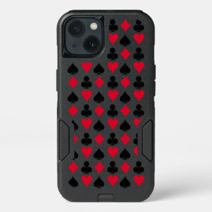Playing cards symbols pattern iPhone 13 case