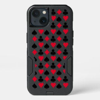 Playing cards symbols pattern iPhone 13 case