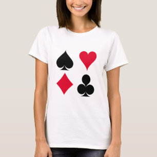Playing cards symbols pattern T-Shirt