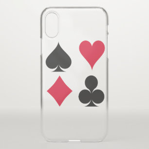 Playing cards symbols pattern iPhone x case