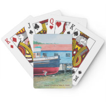 Playing cards - "The Genius" Boat in dry dock