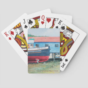 Playing cards - "The Genius" Boat in dry dock