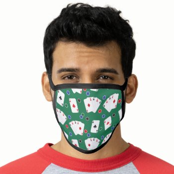 Playing Cards Theme Face Mask by JLBIMAGES at Zazzle