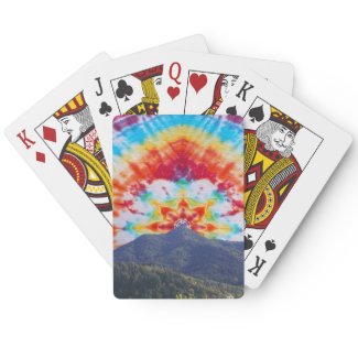 Playing Cards Tie Dye Mt Tamalpais Sky
