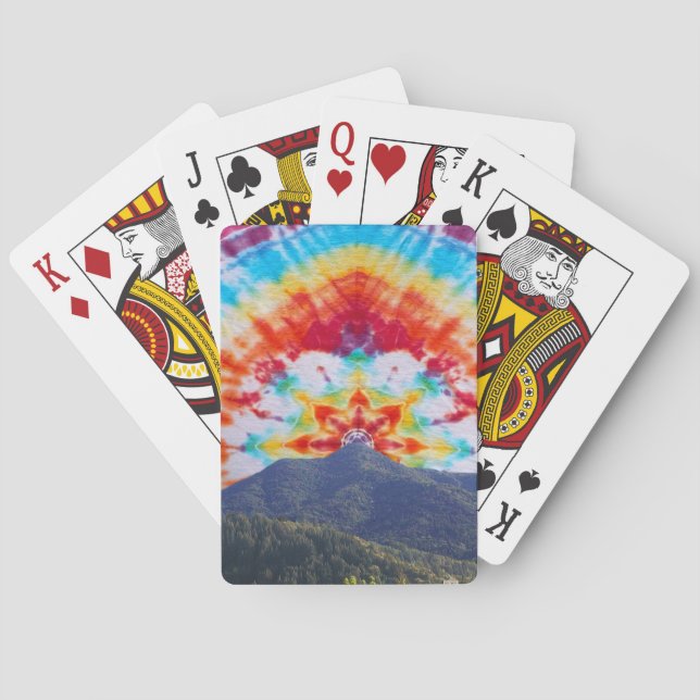 Playing Cards Tie Dye Mt Tamalpais Sky (Back)