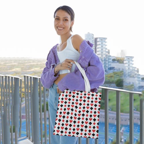 Playing cards tote bag