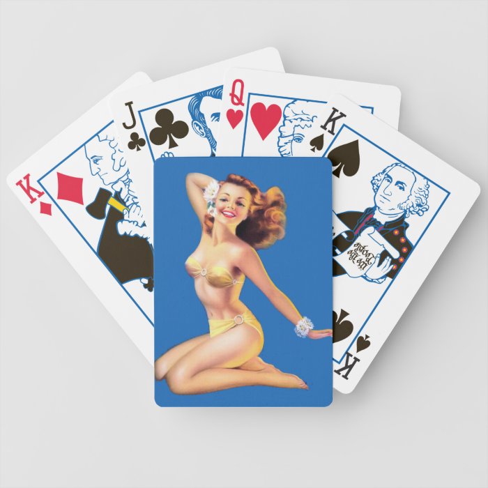 Playing Cards Vintage Retro Pinup Girl (85)