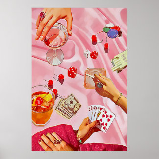 Playing Cards Wall Poster