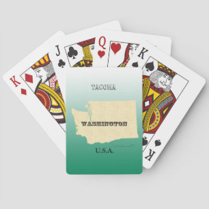 Playing Cards - Washington State with City Name