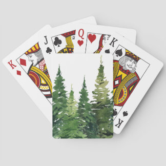 Playing Cards - Watercolor Forest