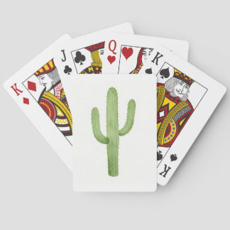 Playing cards watercolour cactus