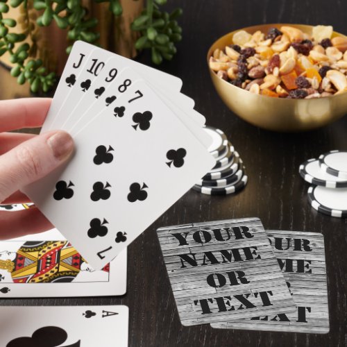 Playing Cards _ Weathered Barn Wood