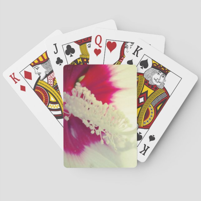 Playing Cards White flowe Detail (Back)
