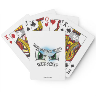 Playing Cards : Who Do You Think (white)