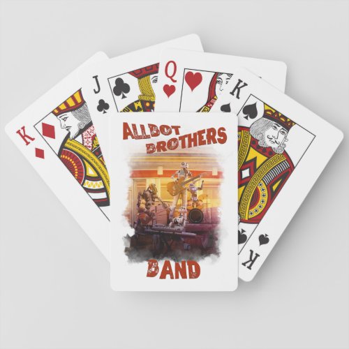 playing cards with Allbot Brothers Band