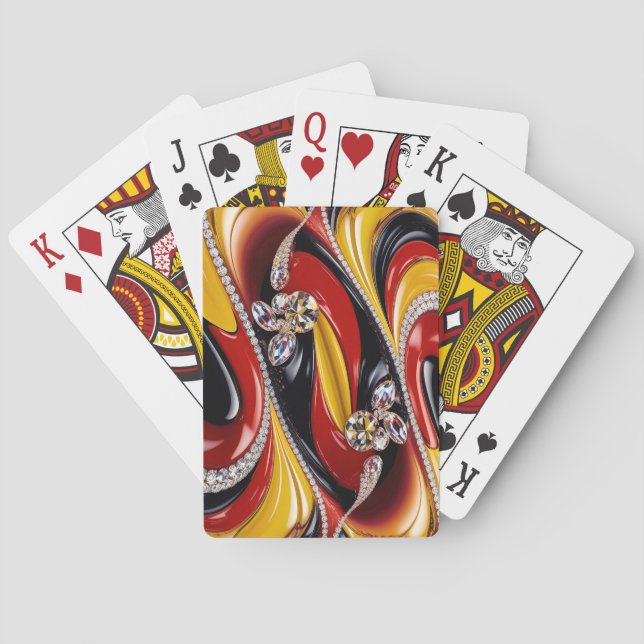 Playing Cards with Belgian Colors (Back)