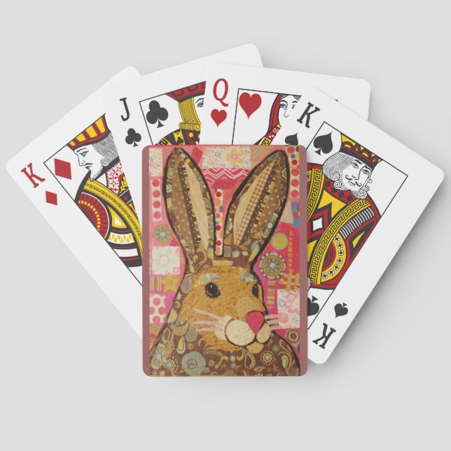 Playing Cards with Bright Rabbit Design (Back)