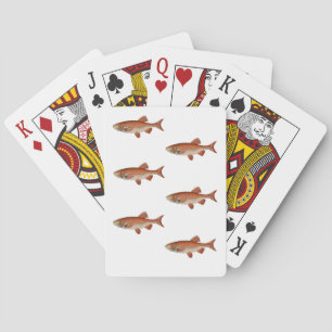 PLAYING CARDS WITH FISH LOGO
