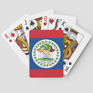 Playing Cards with Flag of Belize