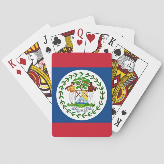 Playing Cards with Flag of Belize (Back)