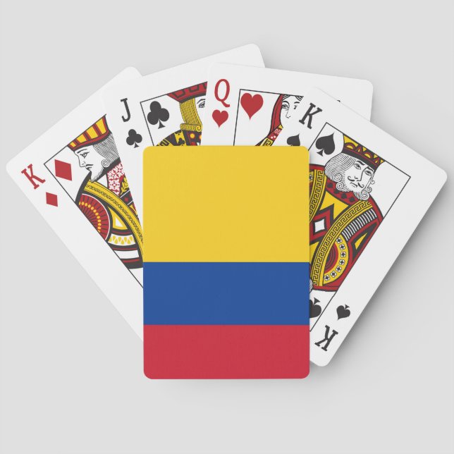 Playing Cards with flag of Colombia (Back)