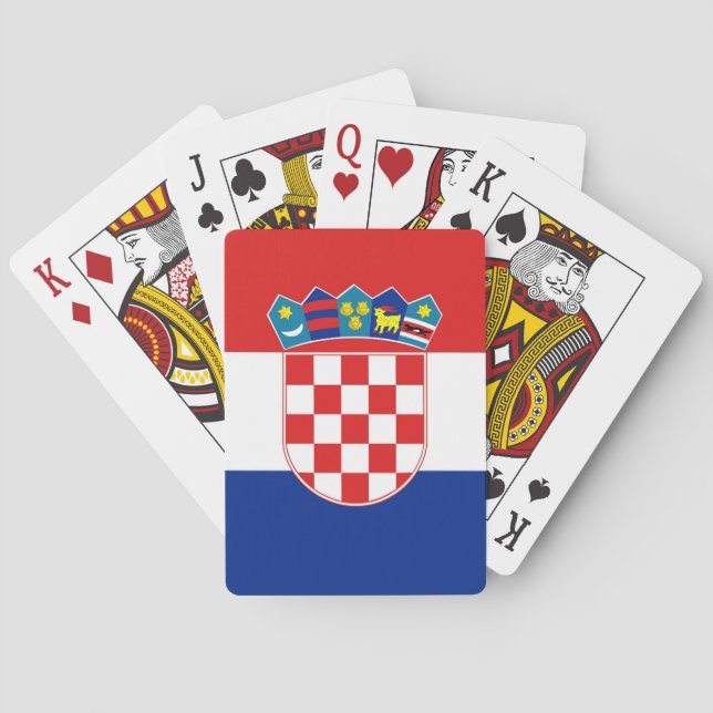 Playing Cards with Flag of Croatia (Back)